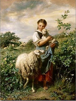 The Shepherdess by Johann Baptist Hofner